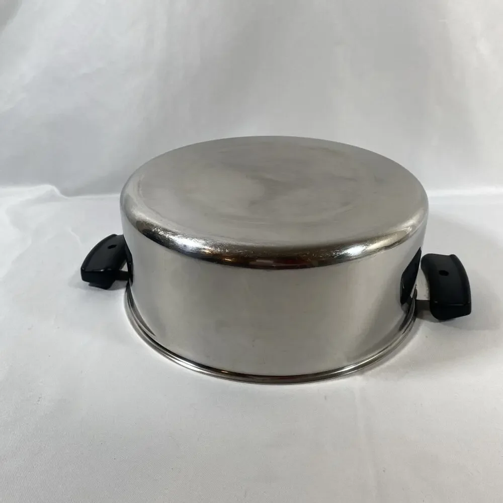 Set of 3 Revere Ware COPPER CORE Designers Group Saucepans & Stockpot No Lids